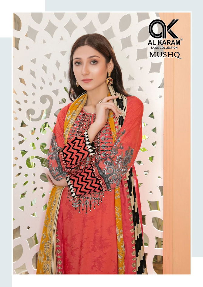 Al Karam Mushq Vol 2 Wholesale Karachi Cotton Dress Material Catalog
